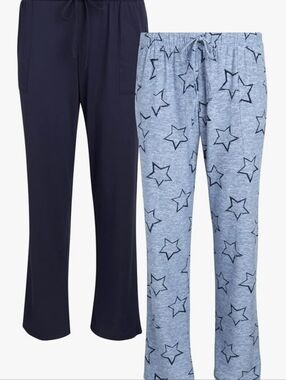 New Lucky Brand 2 Pack Pajama Pants Hacci Sleep Lounge Bottoms W/ Pockets